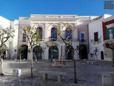 La biblioteca "Prospero Rendella" di Monopoli: moderno luogo brulicante di cultura ospitato nel suggestivo palazzo omonimo situato nella pittoresca piazza Garibaldi